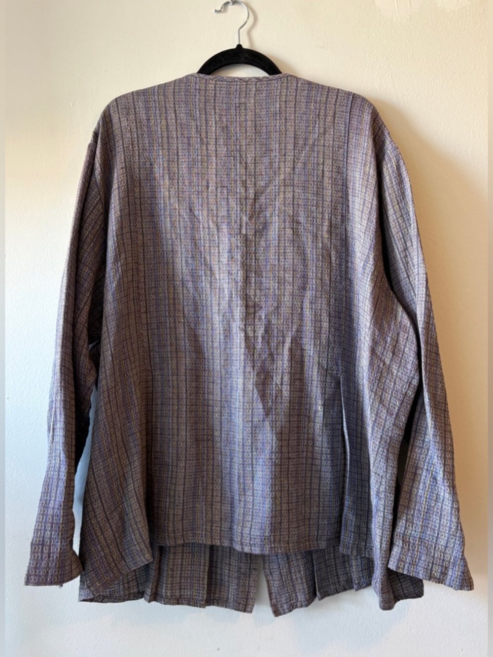 Flax Linen 3 Piece Skirt Set Button Front Jacket Sleeveless Top & Maxi Skirt XL - Picture 4 of 16